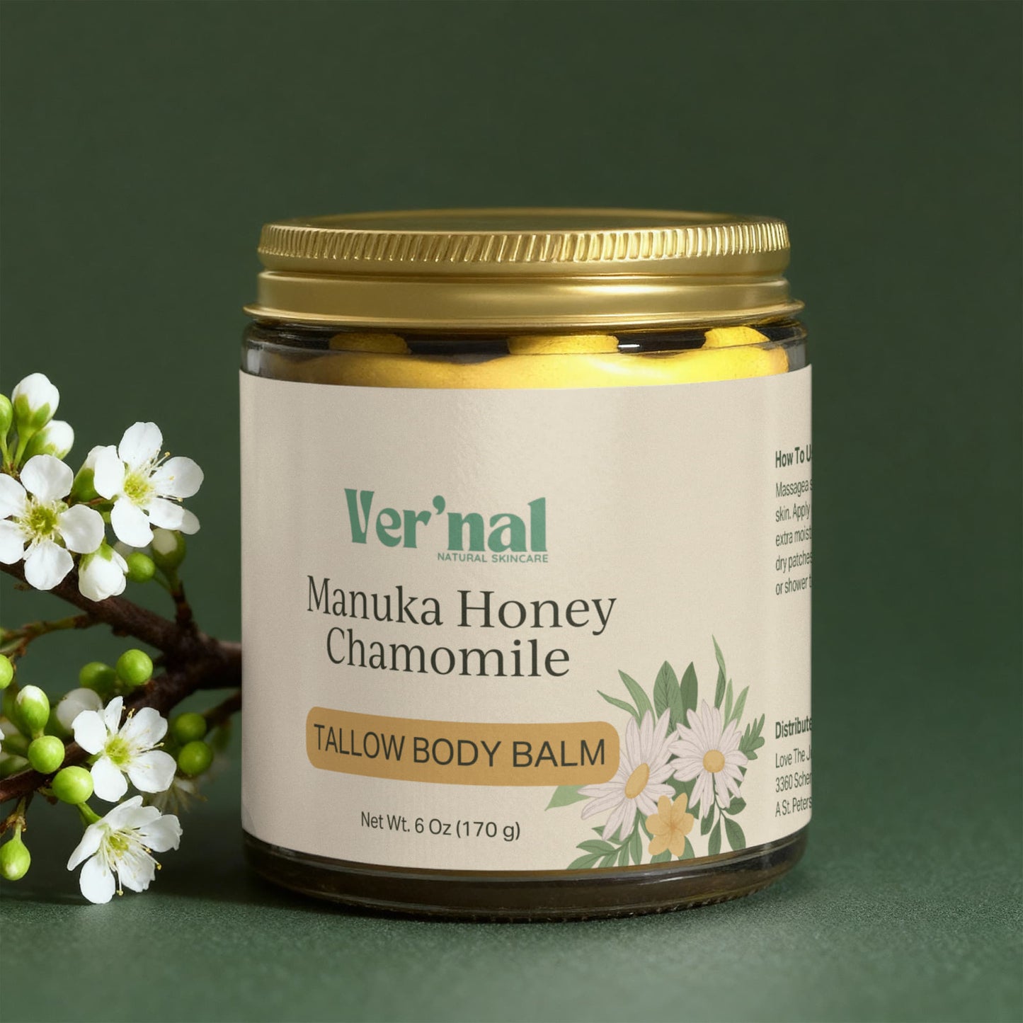 Manuka Honey Chamomile Tallow Body Balm