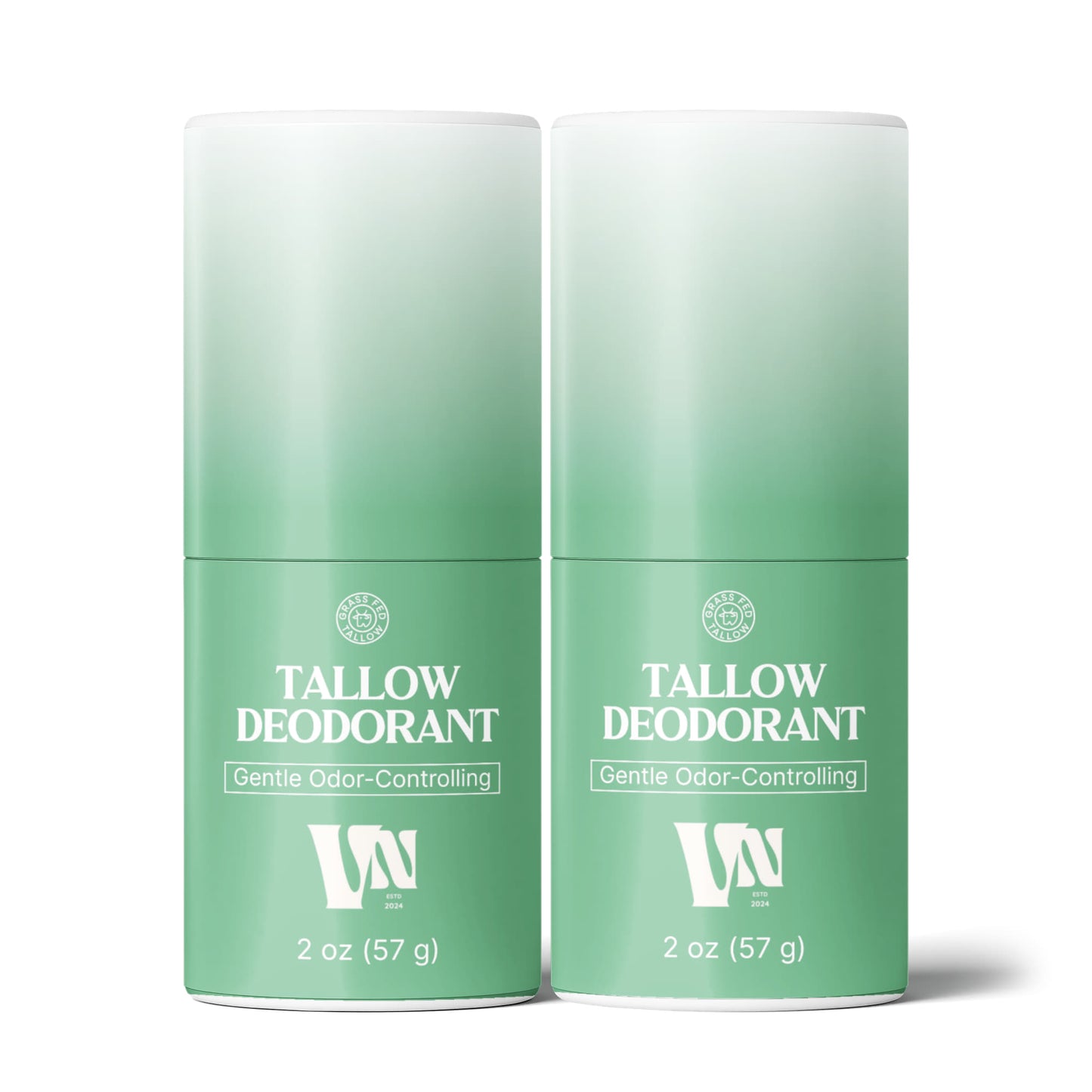 2 Pack Natural Tallow Deodorant Stick
